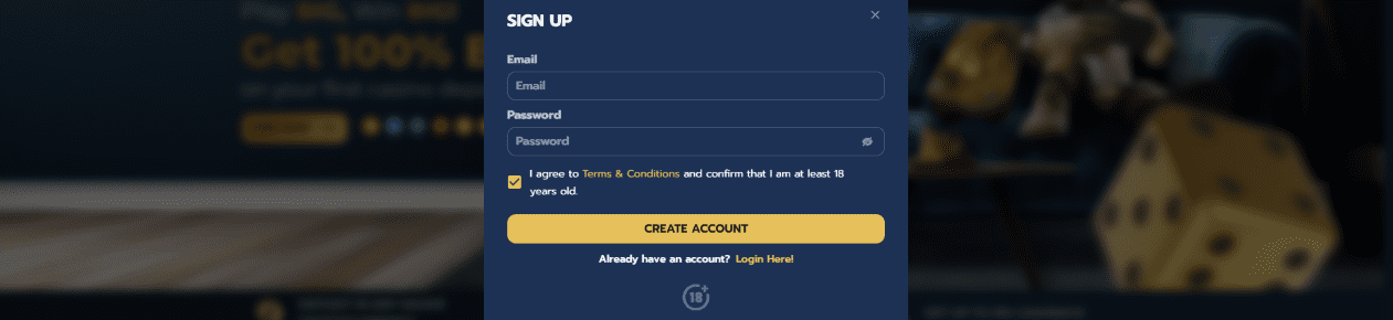 S'inscrire sur Casino Big Wins et Connexion à Votre Compte Rapide