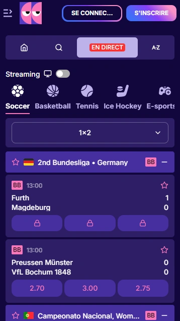 Paris Sportif sur BlindLuck Avis LuckBlind en Ligne