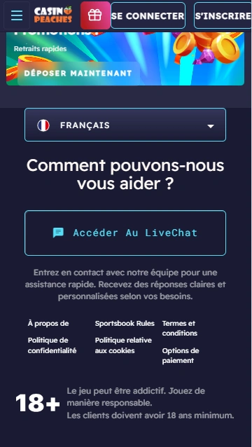 Casino Peaches Avis Plateforme du Casino Peaches en Ligne avec Avis Réel par Francophones