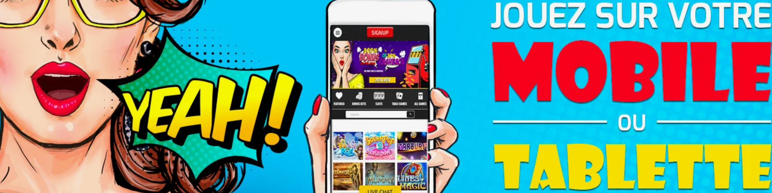 Fantastik Casino en ligne application sur Android, iPhone