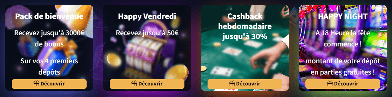 Offre de Bienvenue Promo au Casino en Ligne CazWin France