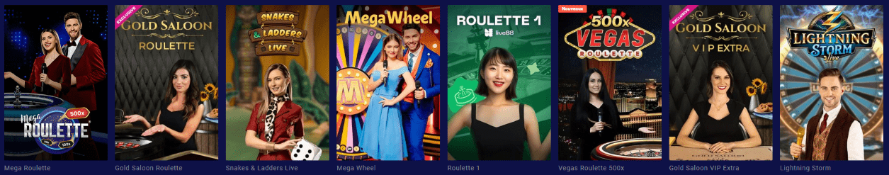 Live Casino Jeux en Frumzi Avis de Croupier en Direct Jeux sur CasinoFrumzi Online