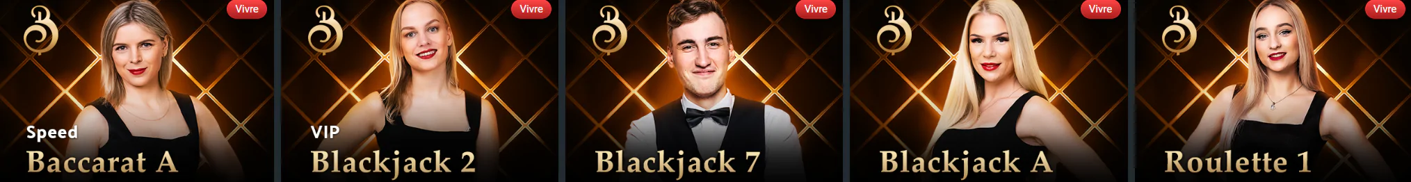 Jeux en direct proposés par les meilleurs développeurs sur le site du casino Million Spin