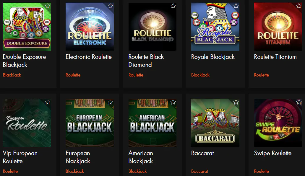 Jeux Casino Hermes VIP revue Jeux de table pour de l'argent réel