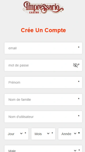 Connexion à Impressario Casino France et Jouer Maintenant en Ligne