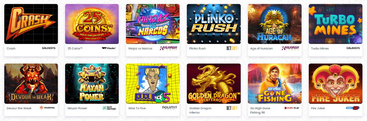 Tous les Jeux de Casino sur Internet Français