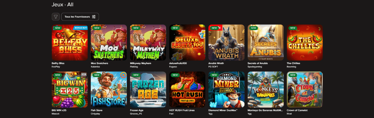 La Fiesta Casino Lobby avec Machines à Sous et Jeux de Table pour d'Argent Réel