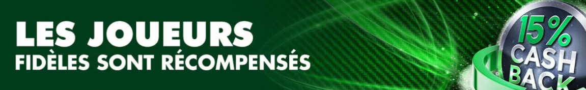 15% Cashback sur tous les dépôts au casino Le Coin Flip