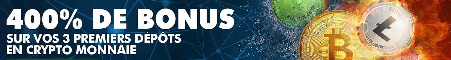 Casino Le Coin Flip Bonus - 400% sur vos 3 premiers dépôts en crypto-monnaies