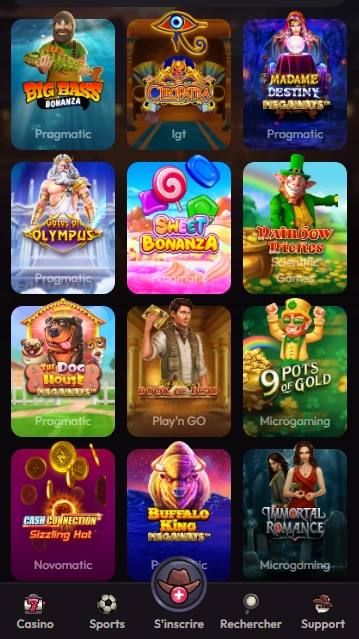 Meilleurs Jeux et Slots sur MadCasino FR pour Jouer