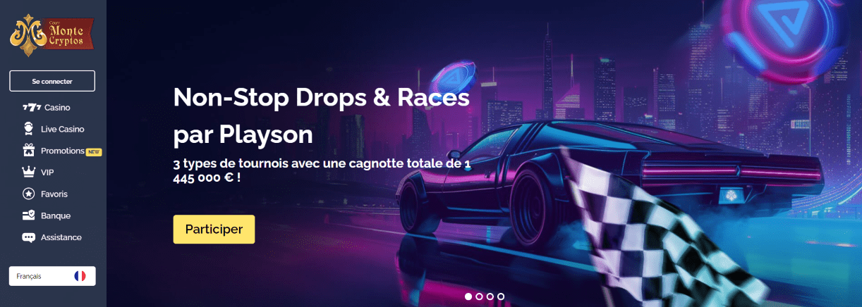 Casino MonteCryptos 3 en Ligne Avis France
