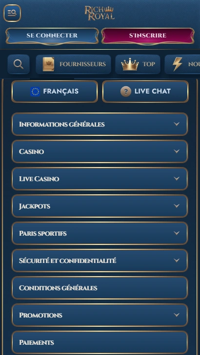 Rich Royal Casino Avis Fiable de Site Officiel Francophone