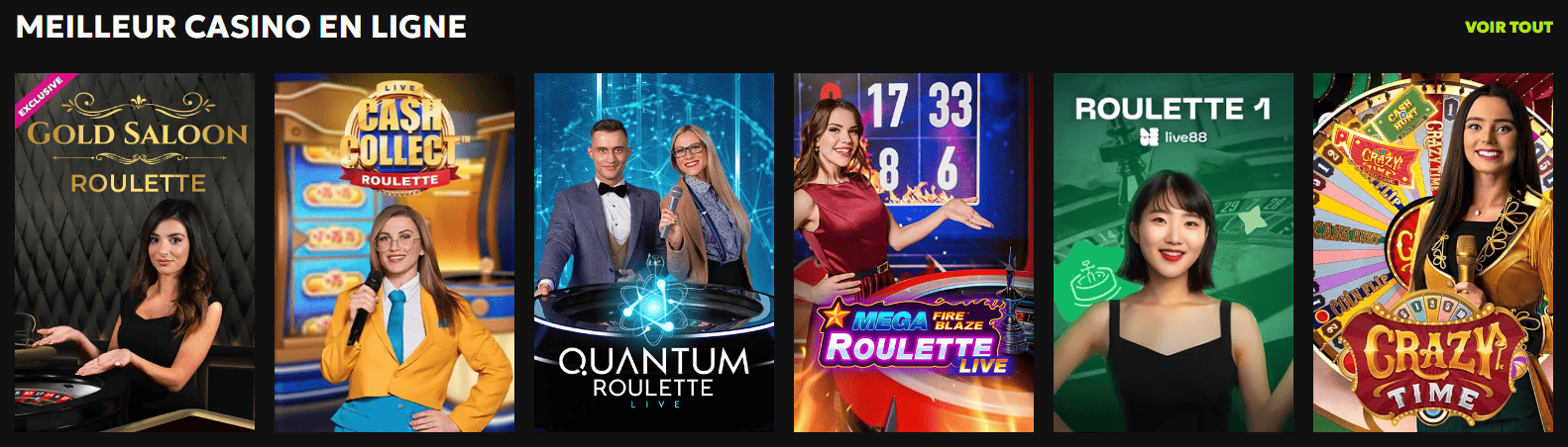 Superbe Croupiers en Direct Jeux au BetRT FR