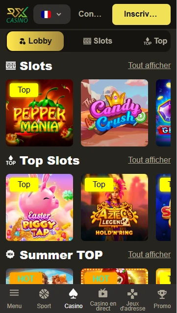 Gagner Gros au FR RXCasino avec Sérieux Machines à Sous