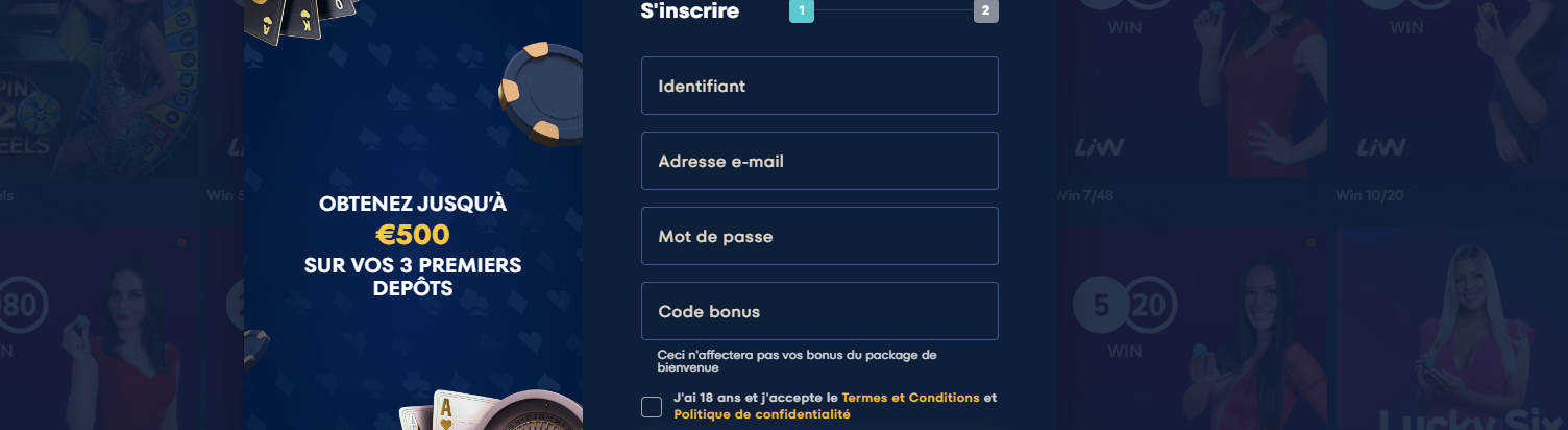 S'inscrire et Connexion à Spintropolis.com pour les Joueurs Français