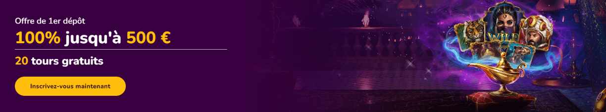 Casino WildSultan en Ligne France Offre de Bienvenue Promo